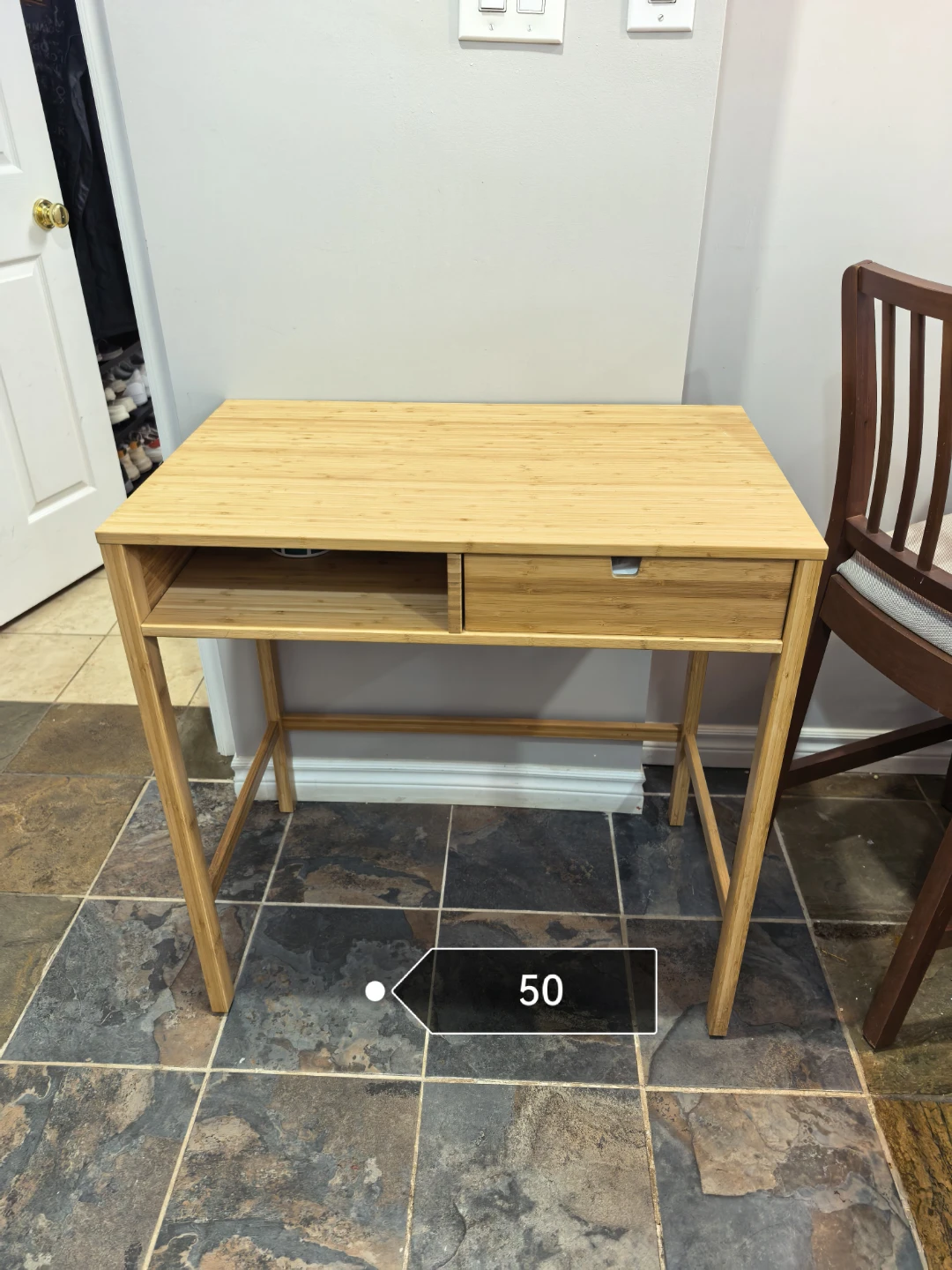 Bamboo Desk with Drawer