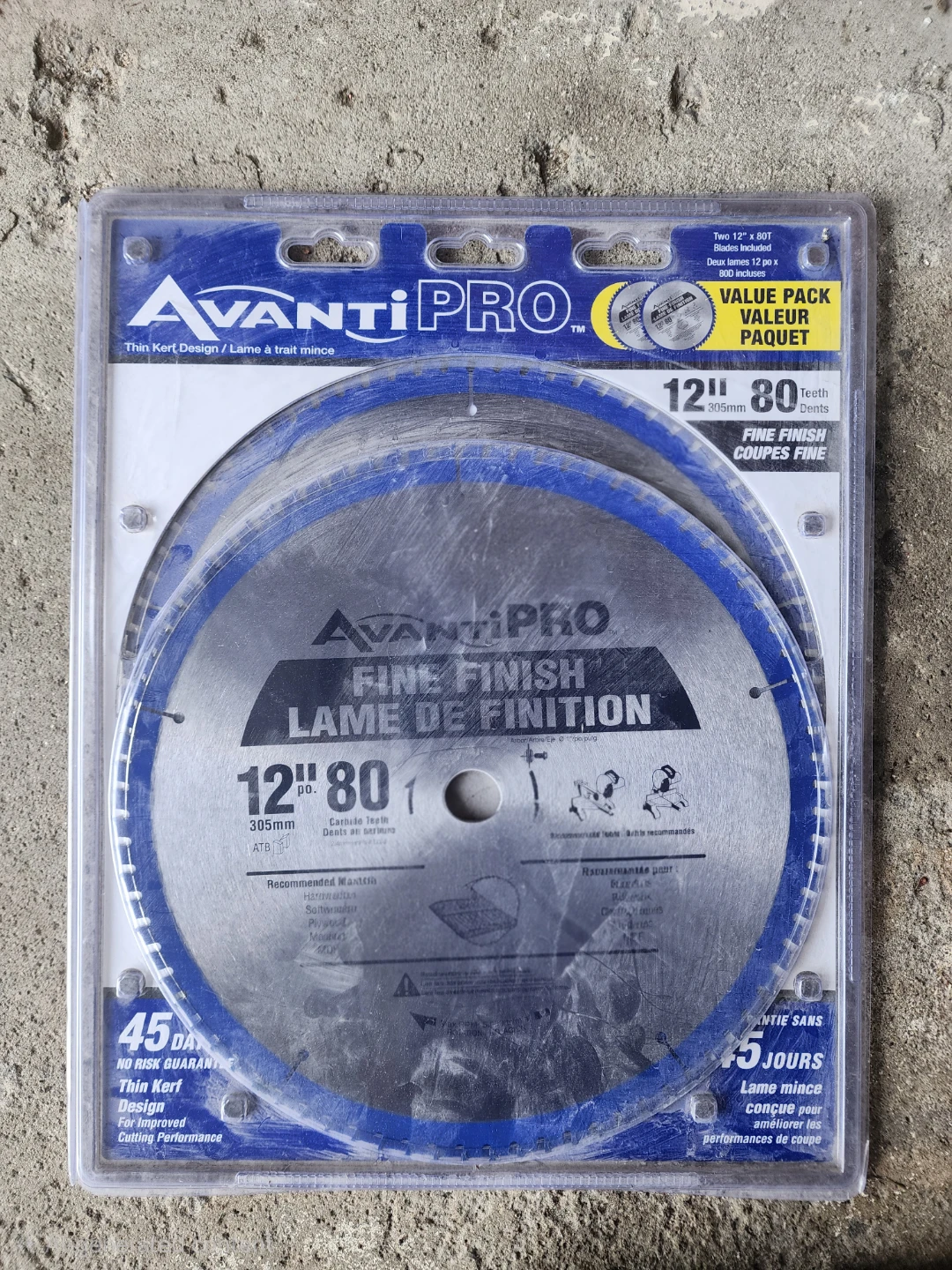 Avanti Pro 12 inch Fine Finish Saw Blade Value Pack
