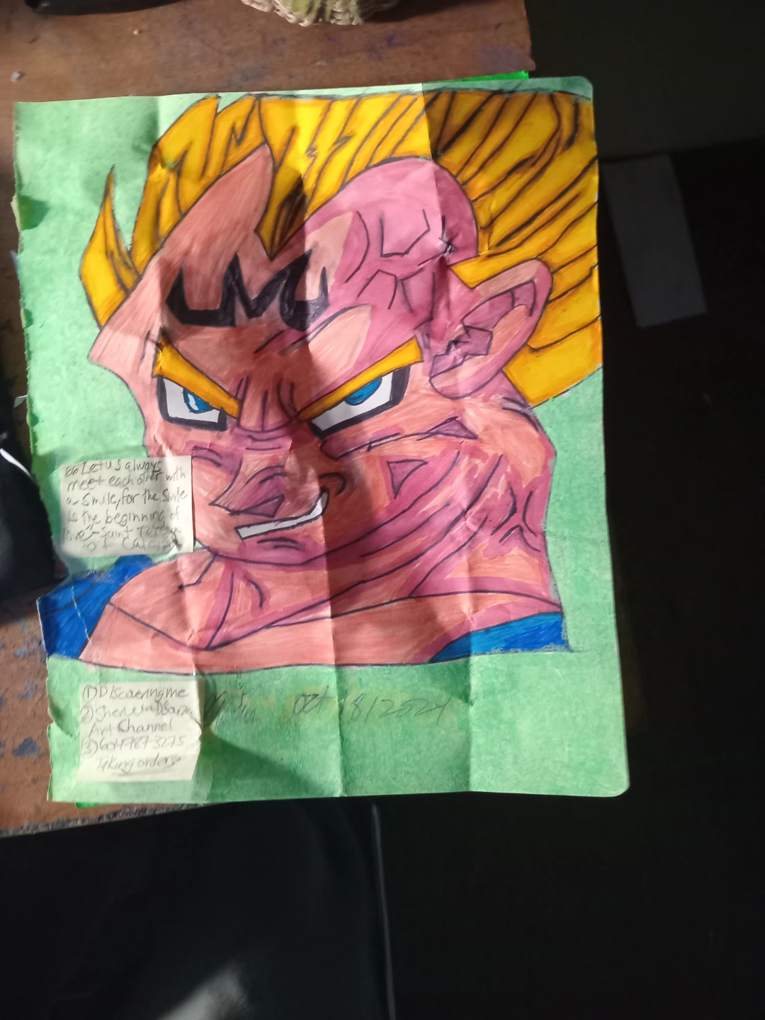 DRAGON BALL Z CHARACTER DRAWINGS BY CUSTOM ARTIST - photo 2