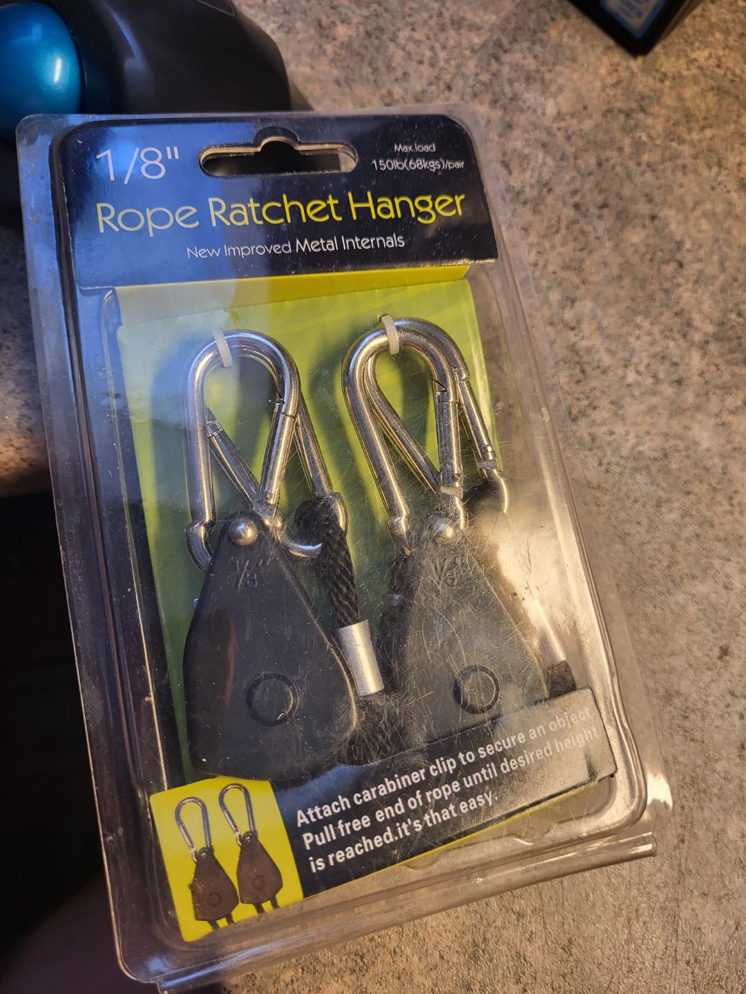 1/8 inch Rope Ratchet Hanger Pair