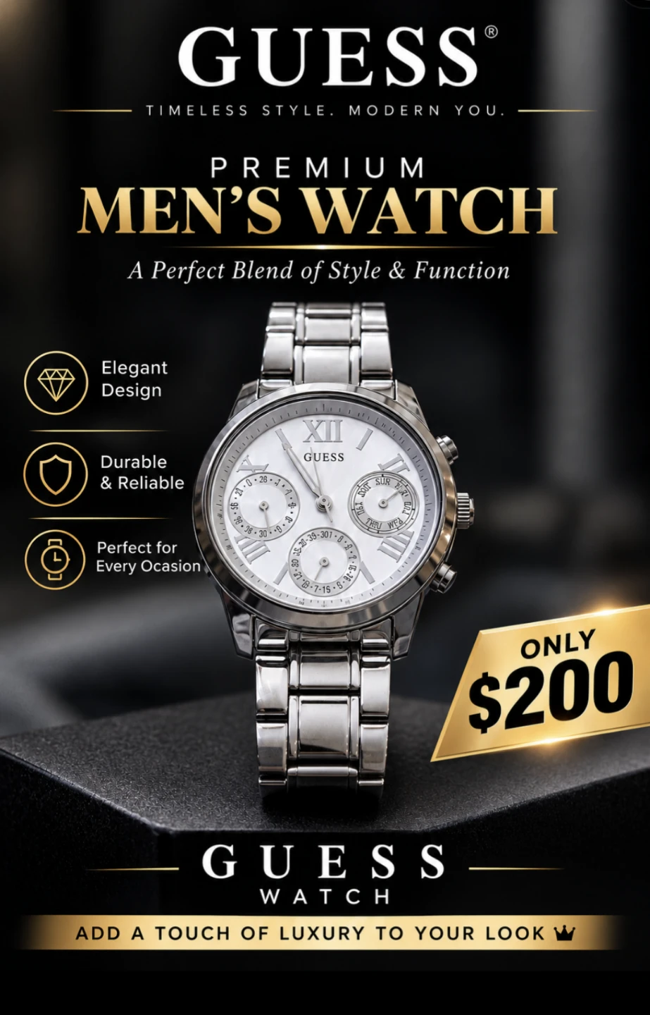 Guess Premium Men's Watch