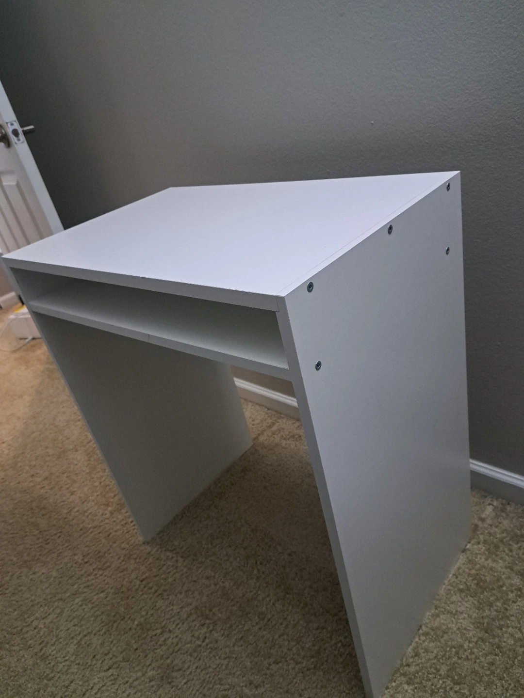White Minimalist Desk