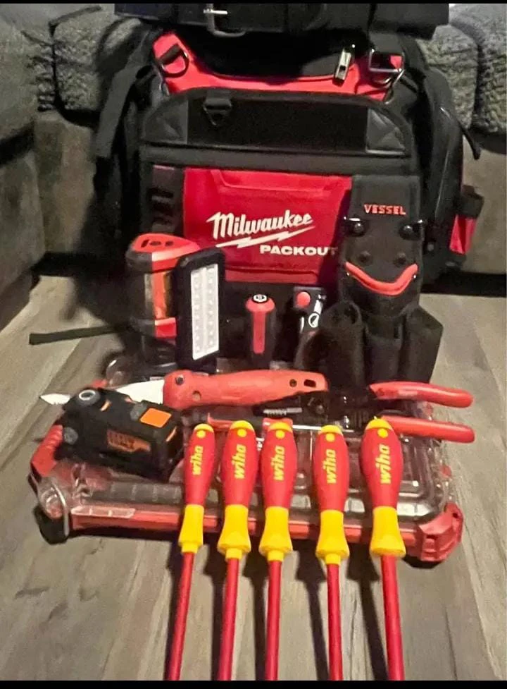 Milwaukee Packout Tool Bag with Assorted Tools