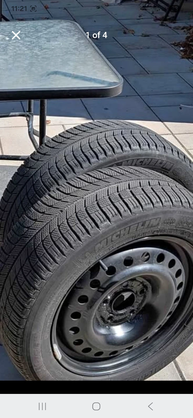 Winter tires with black rims - photo 2
