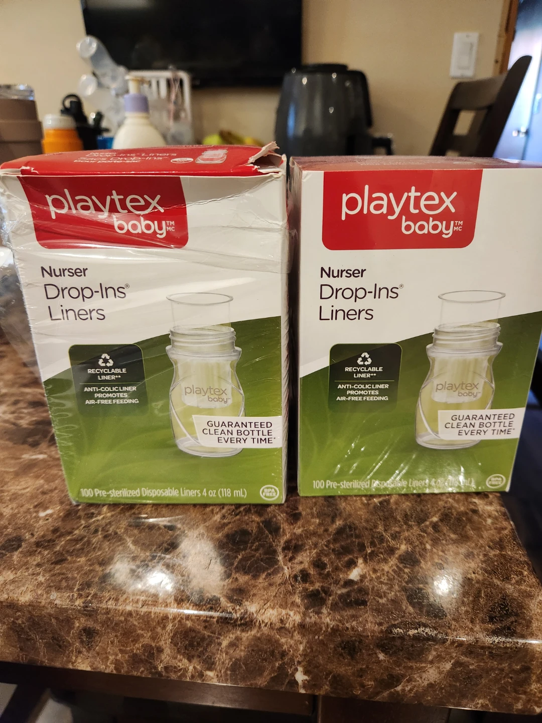 2 Boxes Playtex Baby Nurser Drop-Ins Liners