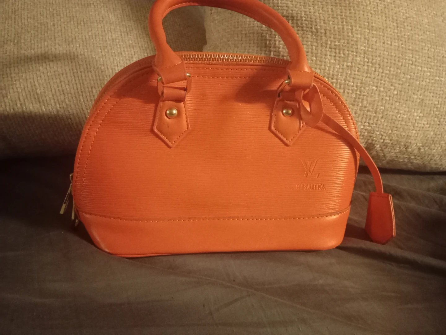 Louis Vuitton Orange Alma Bag