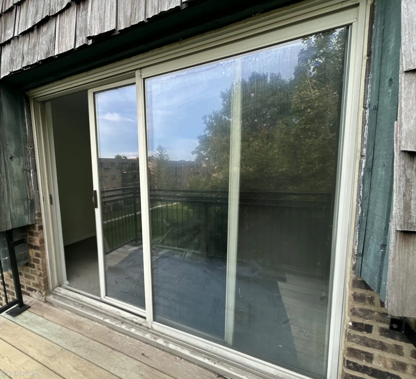 White Sliding Glass Patio Door