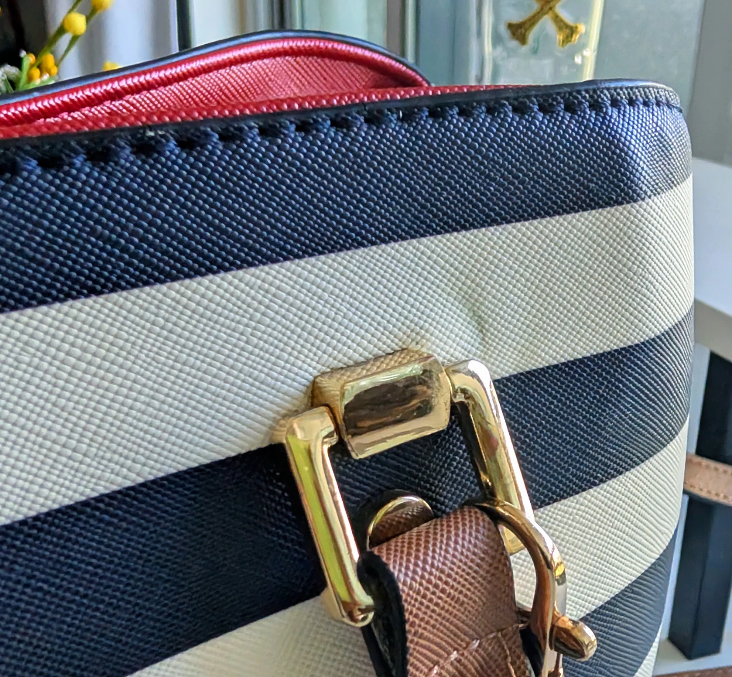 ALDO Legoiri Striped Satchel Tote Bag - photo 4