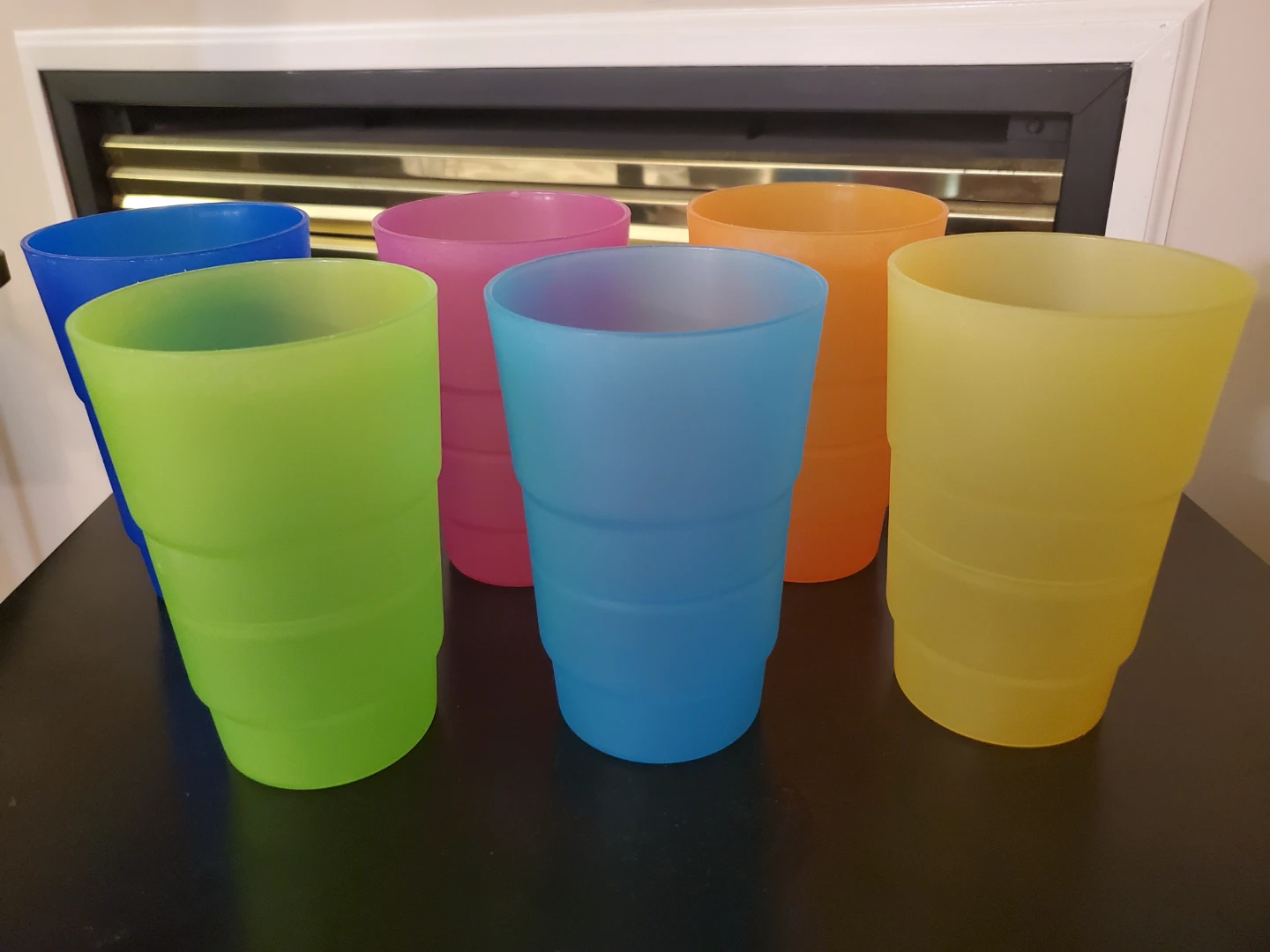 Vintage Stackable Plastic Cups 🏈