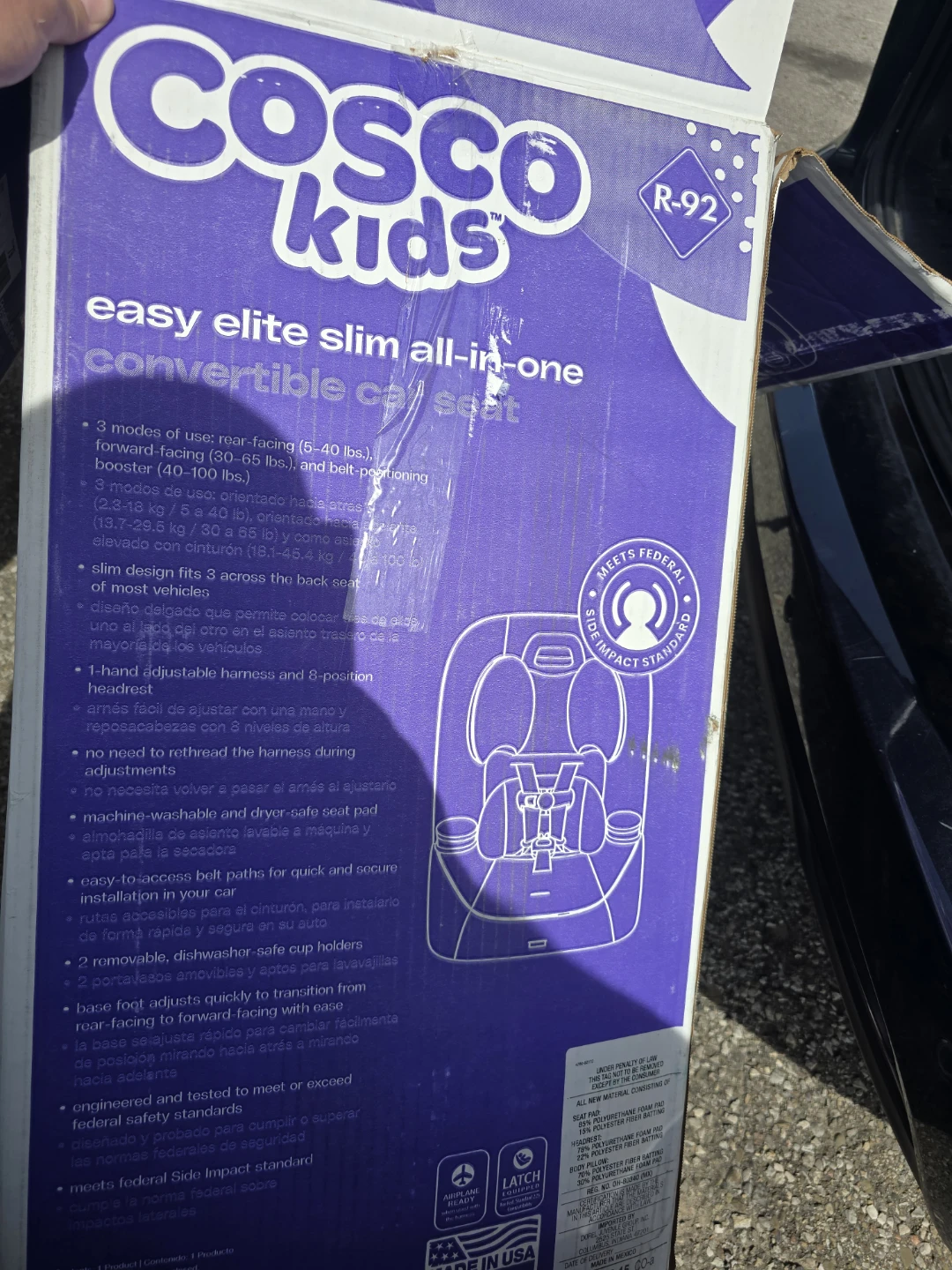 Cosco Kids Easy Elite Slim All-in-One Convertible Car Seat - photo 2