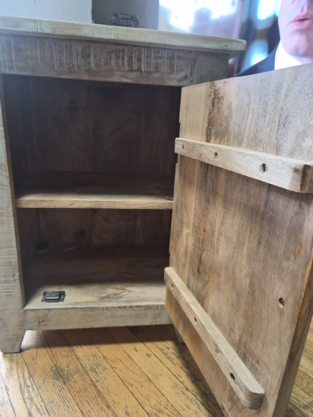 Rustic Solid Wood Accent Storage Cabinet - photo 5