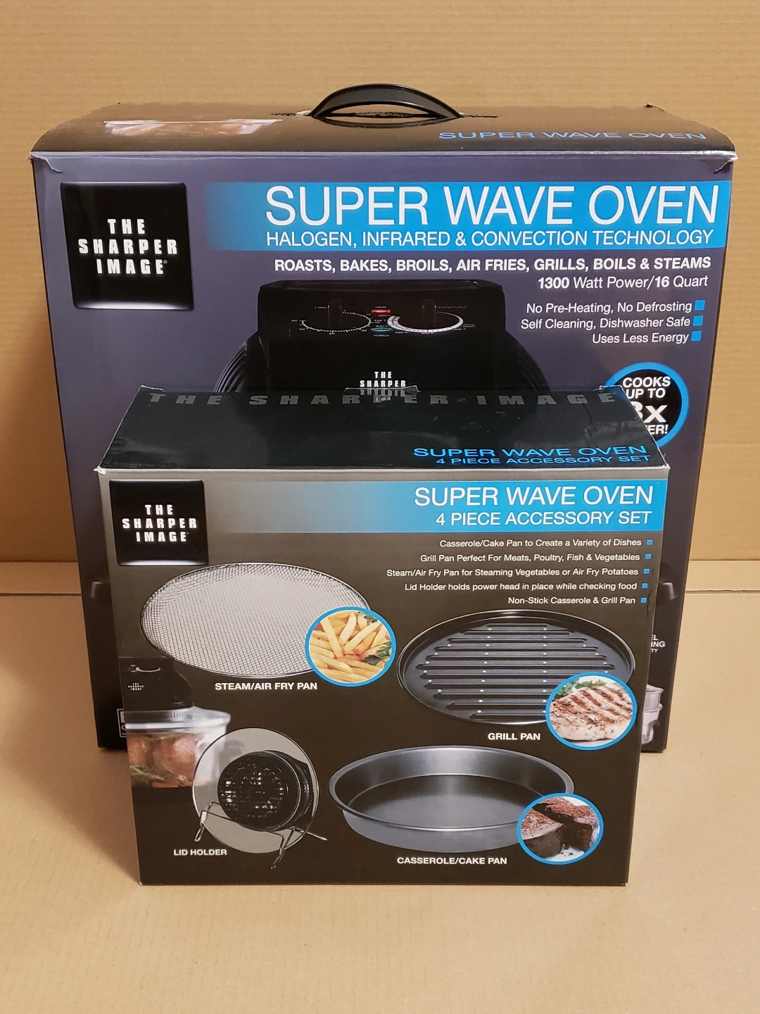 🏈 Sharper Image Super Wave Oven (Free 3 Piece Accessory Set)