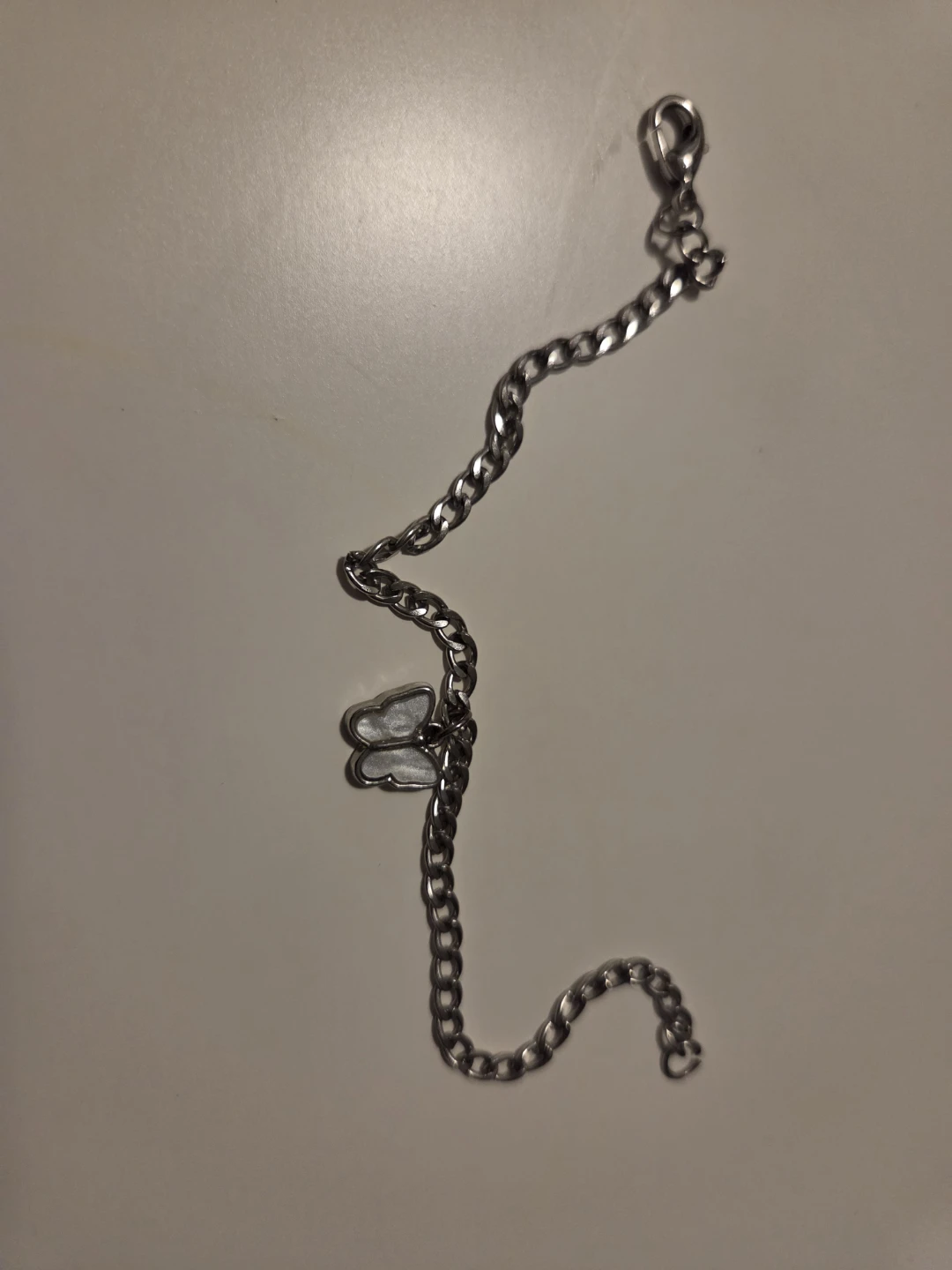 Silver-Tone Butterfly Chain Bracelet - photo 4