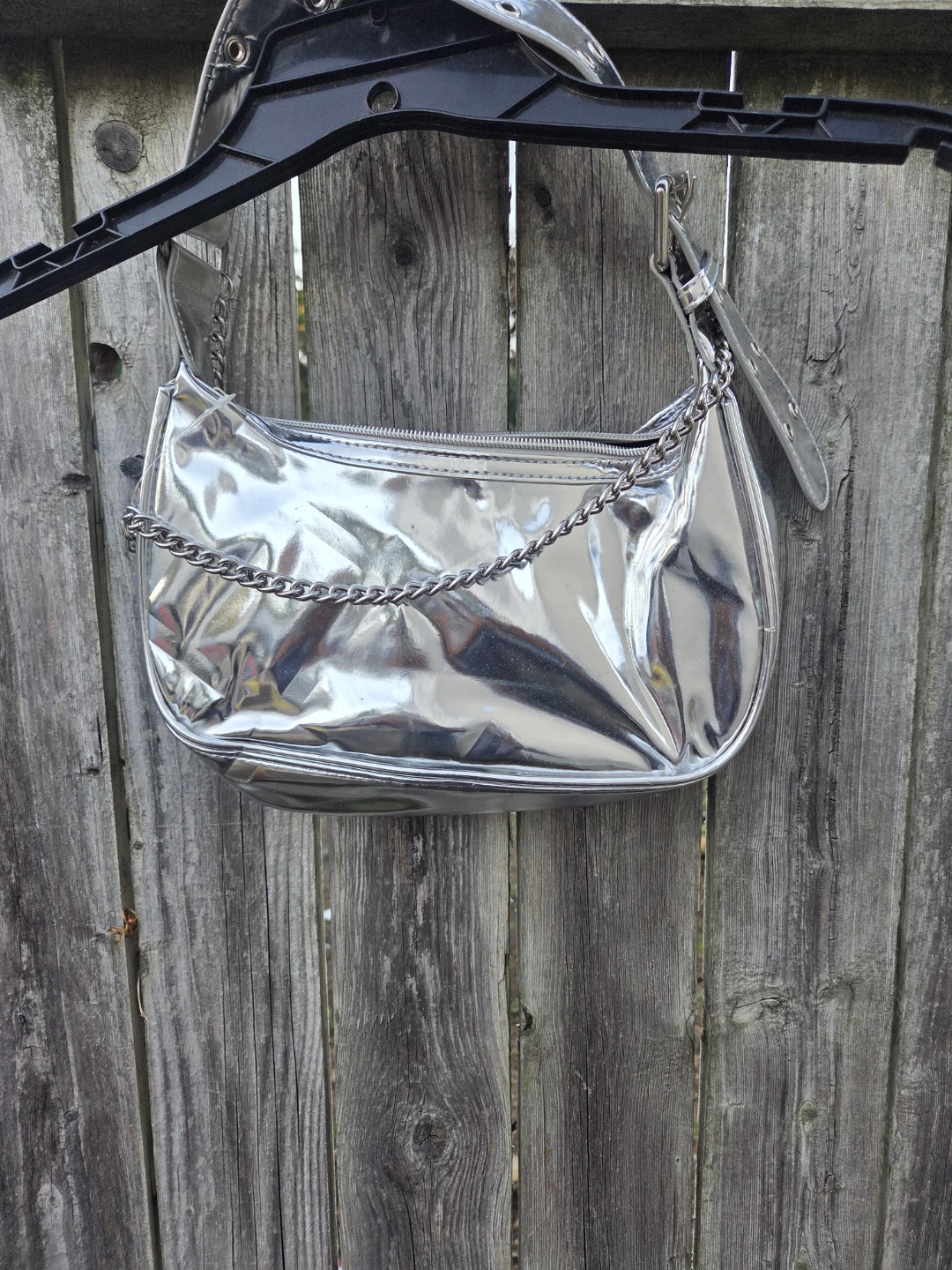 Limited Too Silver Metallic Shoulder Bag - photo 3