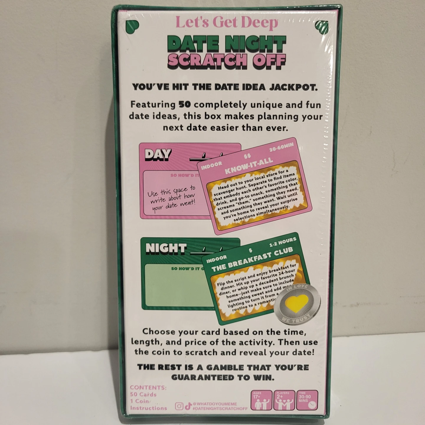 Let's Get Deep Date Night Scratch Off Game - photo 2