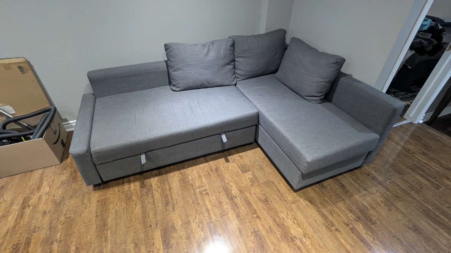 Grey Sectional Sofa Bed - photo 2