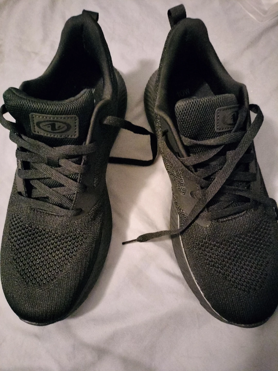 Athletic Works Memory Foam Sneakers Black Size 10W