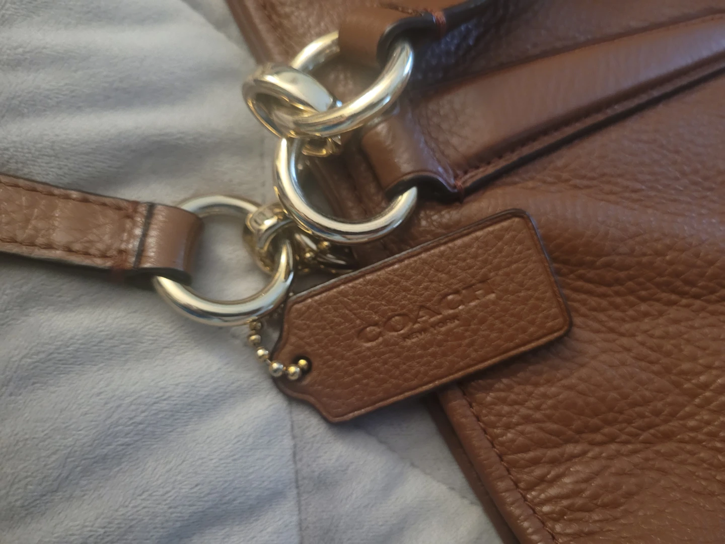 Coach Brown Leather Tote Bag - photo 4