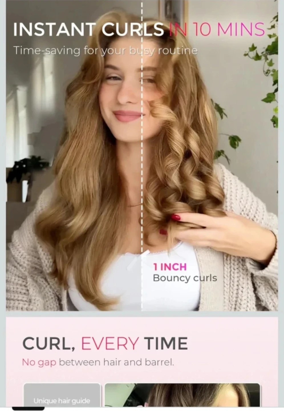 Tymo Pink Auto Curler  🏈 - photo 4