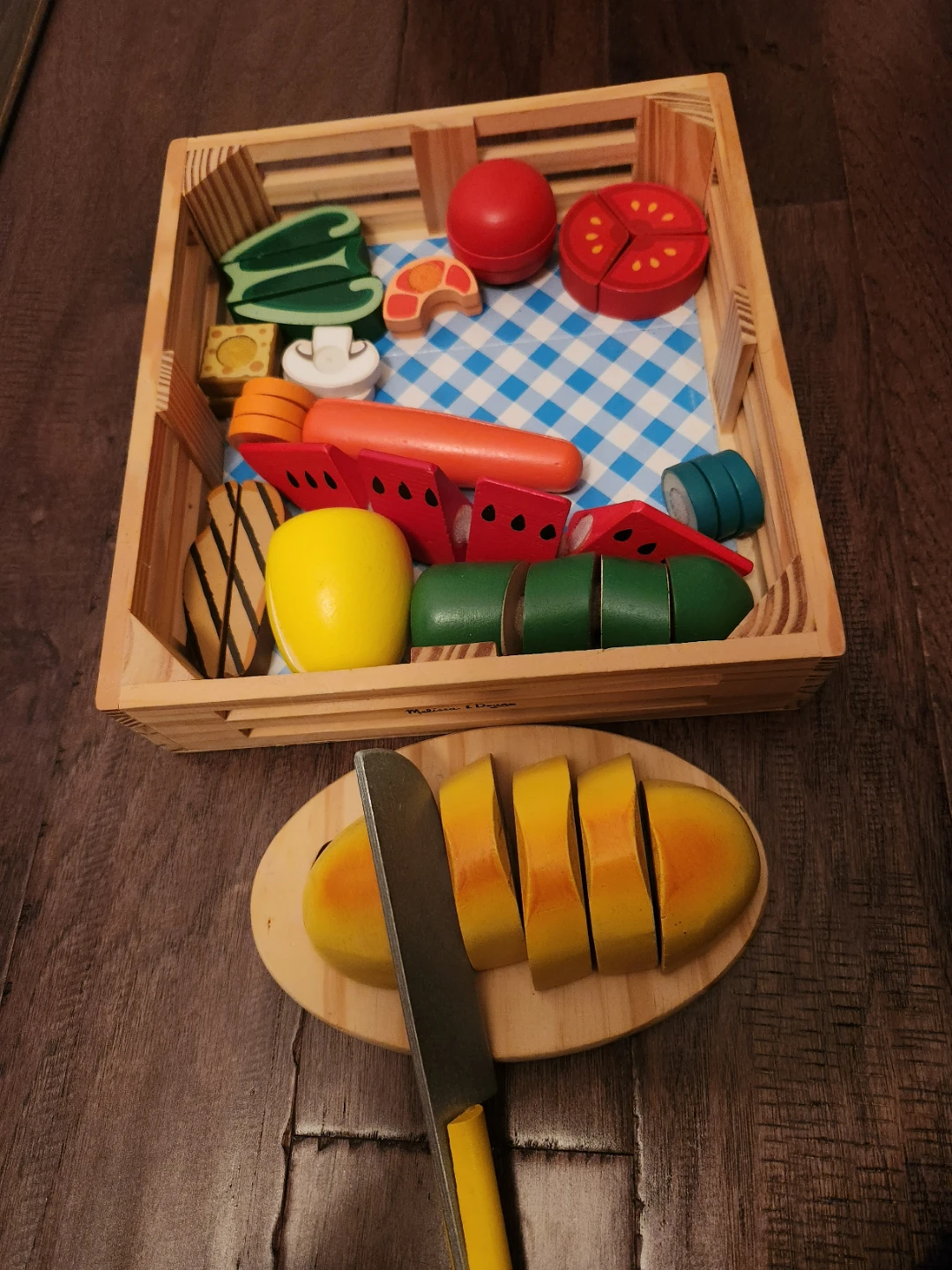 Melissa & Doug Wooden Cutting Fruit and Vegetable Set - photo 2