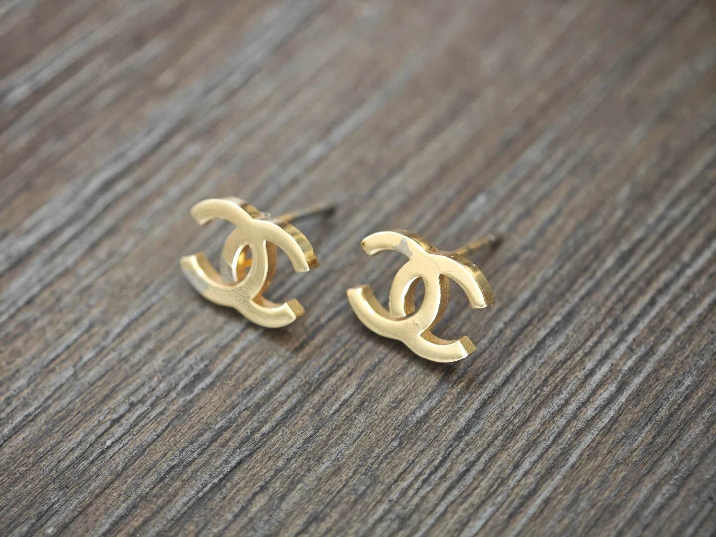 Chanel CC Stud Earrings