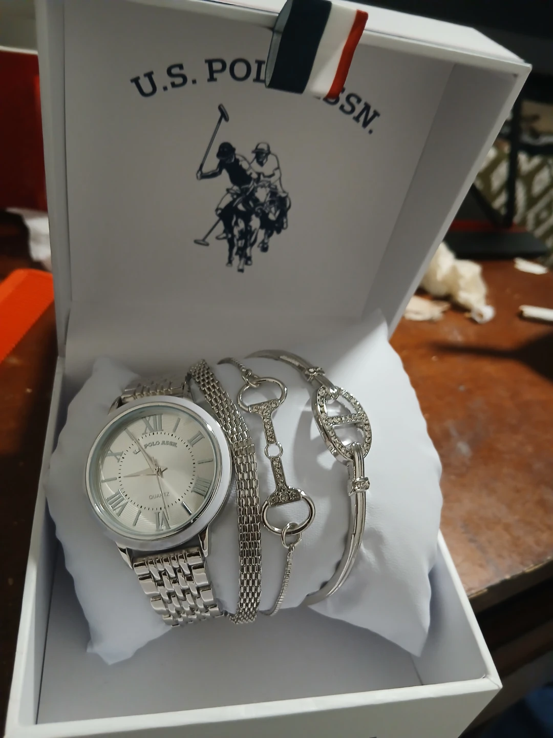 U.S. Polo Assn. Women's Watch and Bracelet Set
