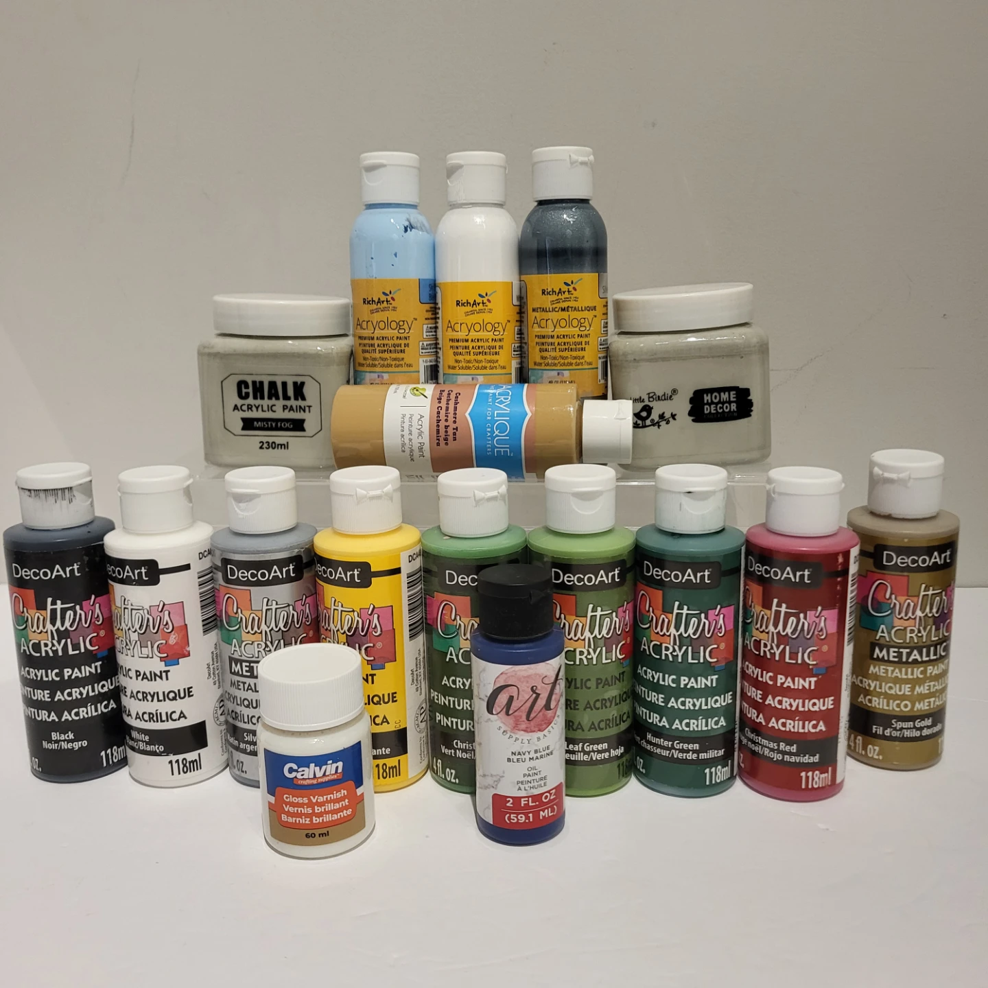 Assorted Acrylic and Chalk Paint Lot