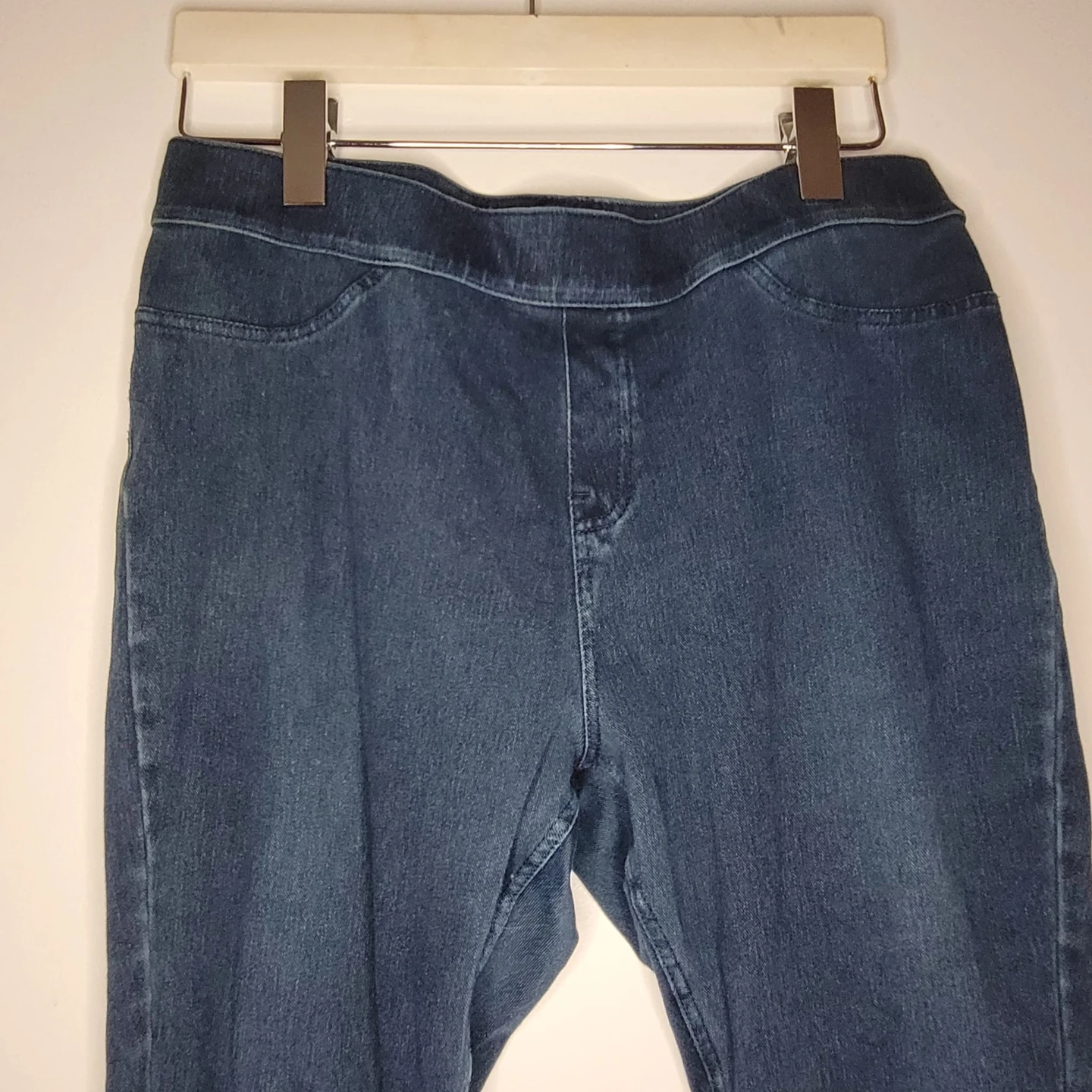 HUE dark blue denim leggings - photo 4