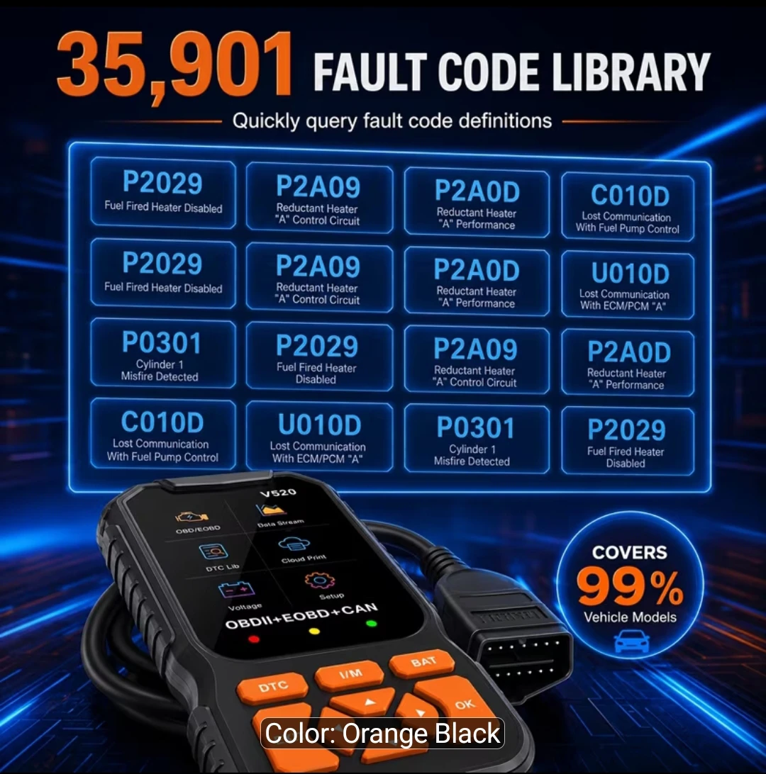 V520 OBD2 Car Diagnostic Scanner - photo 2