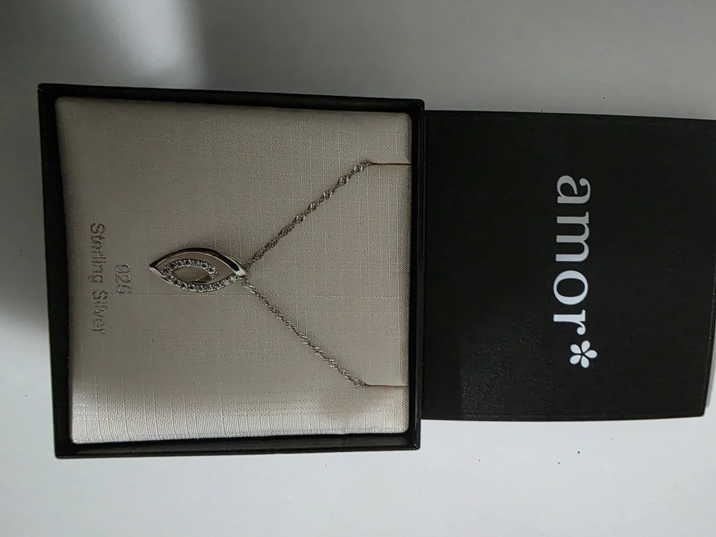 Amor Sterling Silver Pendant Necklace
