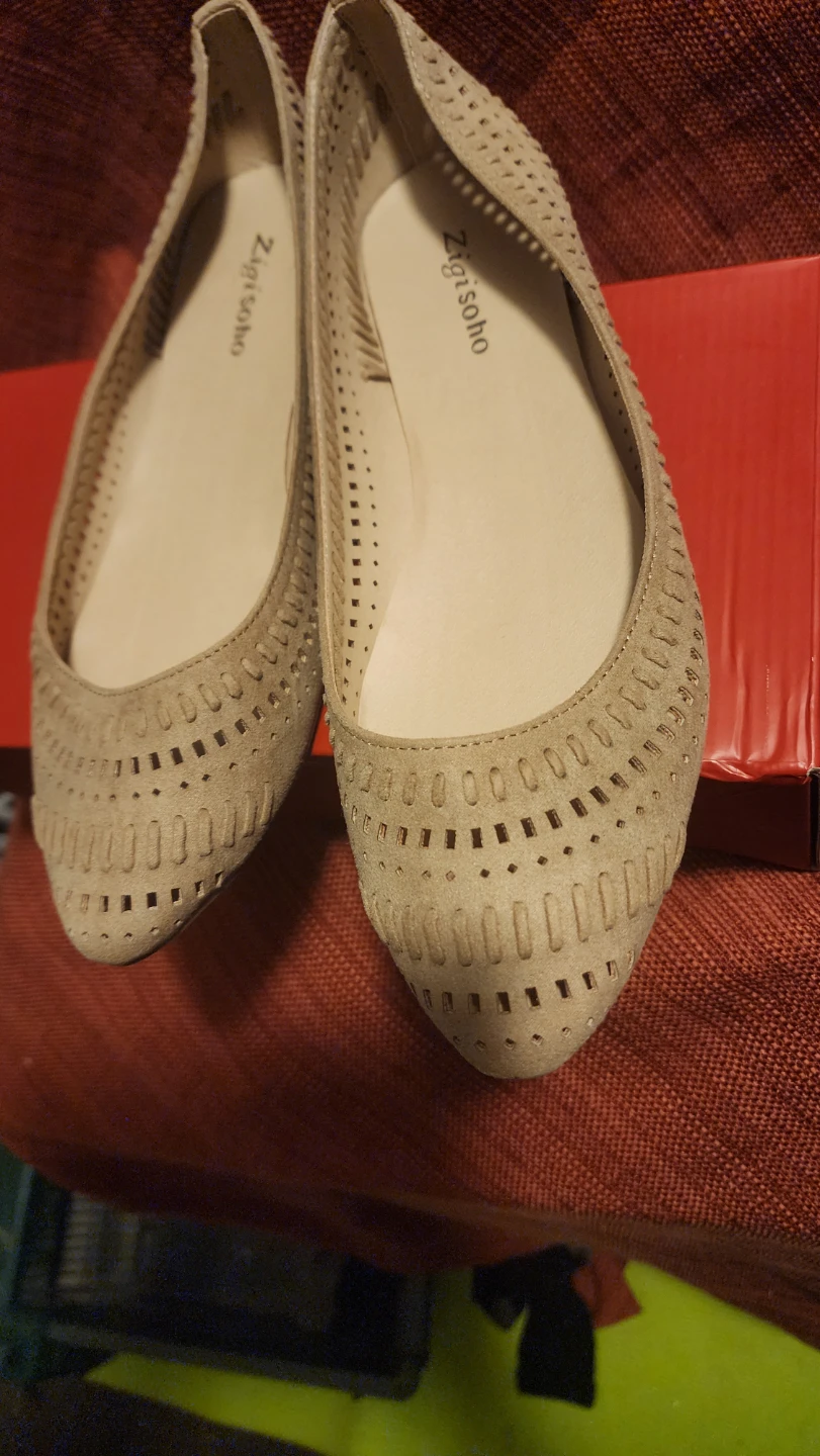 Zigi Soho Tan Laser-Cut Flat Shoes - photo 2