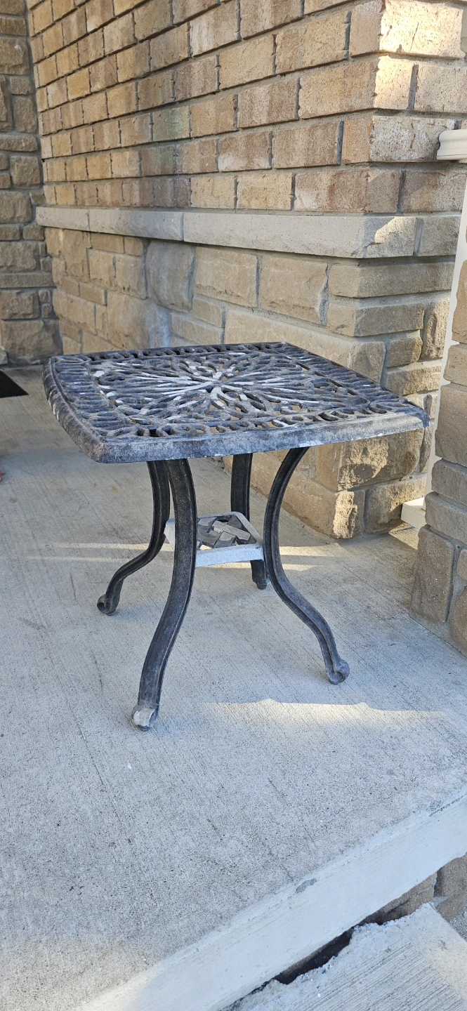 Metal Patio Side Table