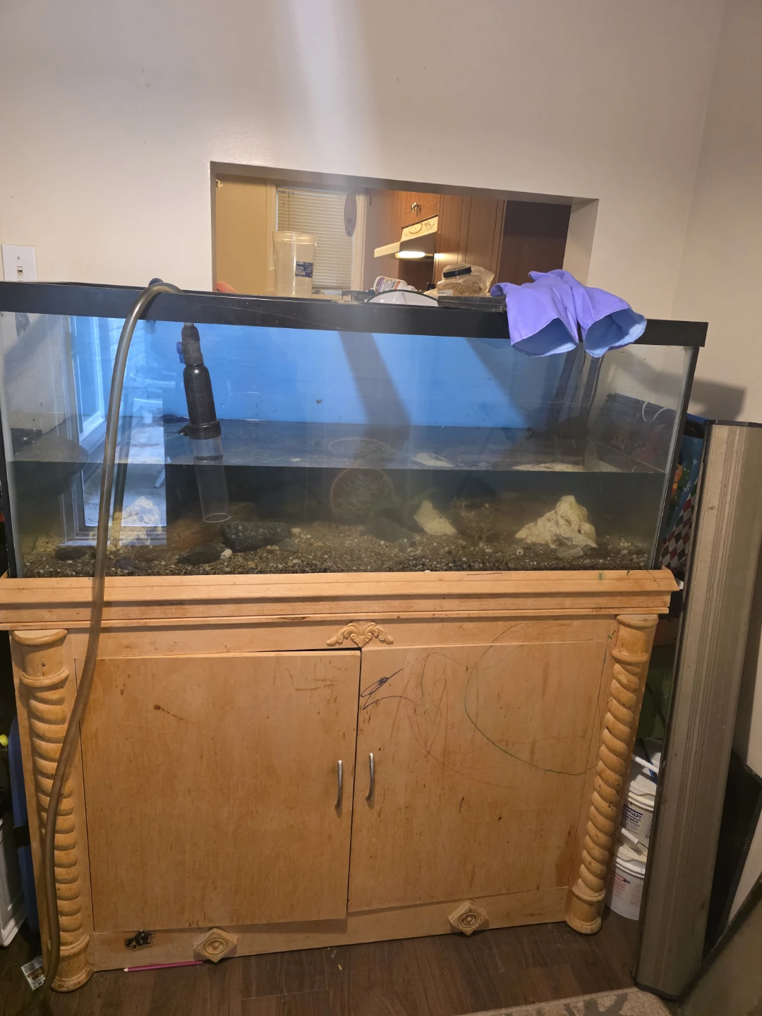 75 gallon tank  Aquarium with Wood Stand and Filter - photo 2
