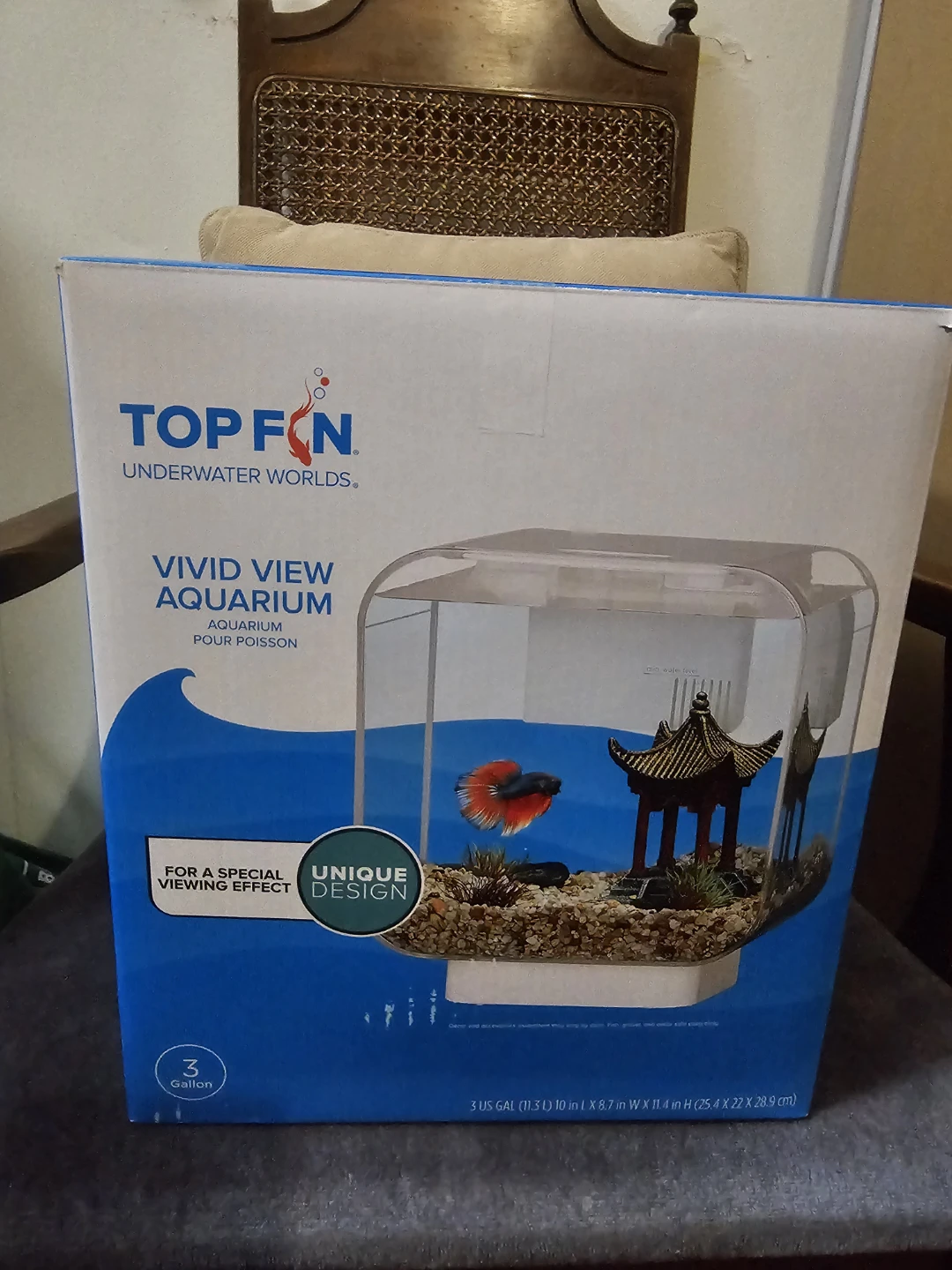 Top Fin 3-Gallon Aquarium Starter Kit with Accessories