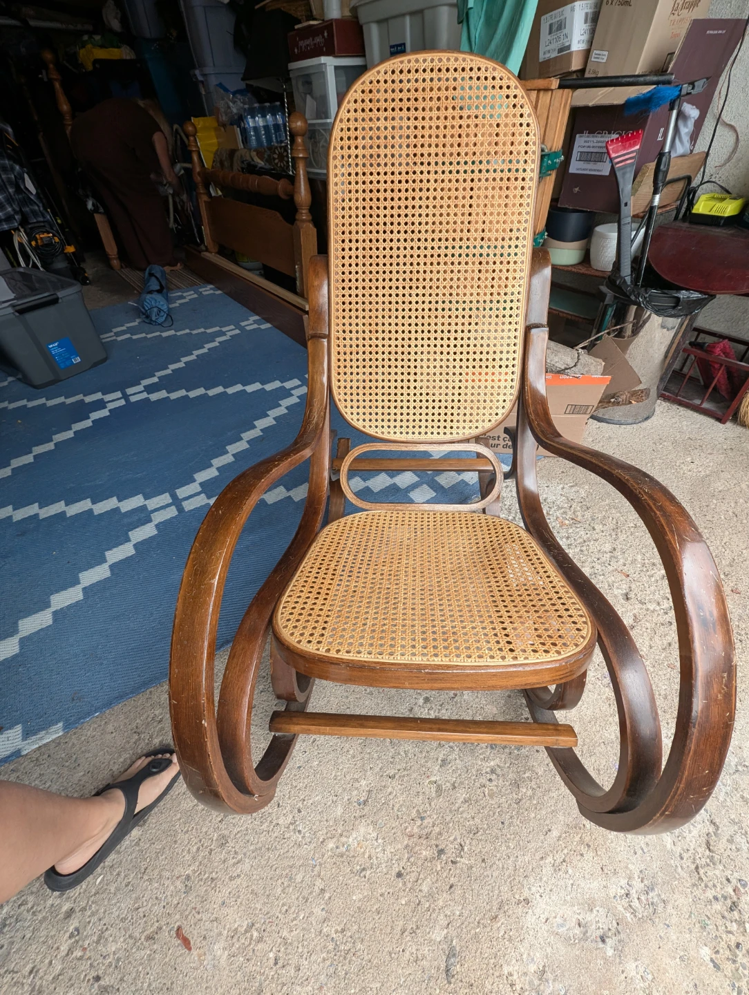 Vintage Bentwood Rocking Chair - photo 2