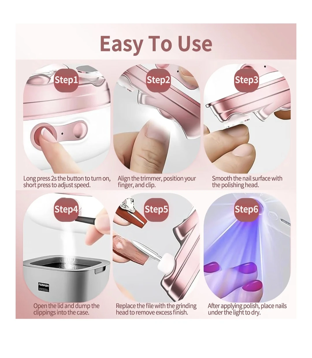 Electric Nail Trimmer 4 in 1 - photo 5