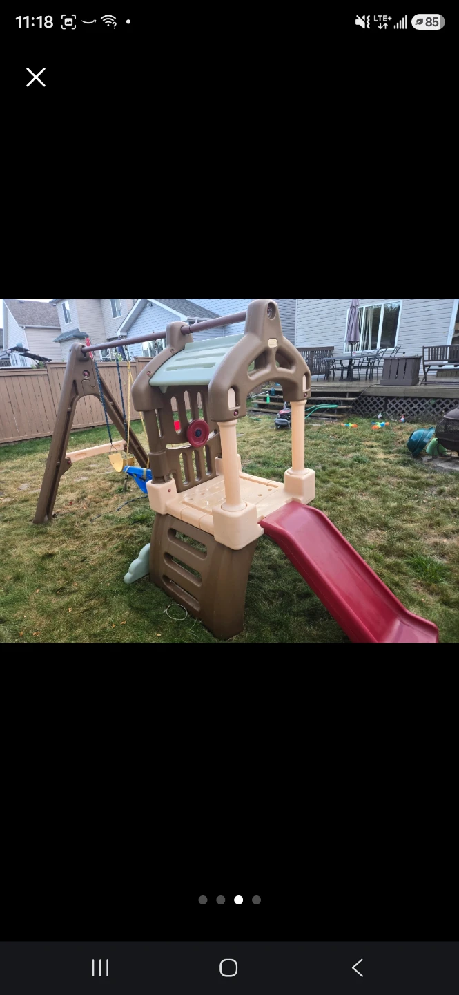 Little Tikes Kids Play Set with Slide & Swings