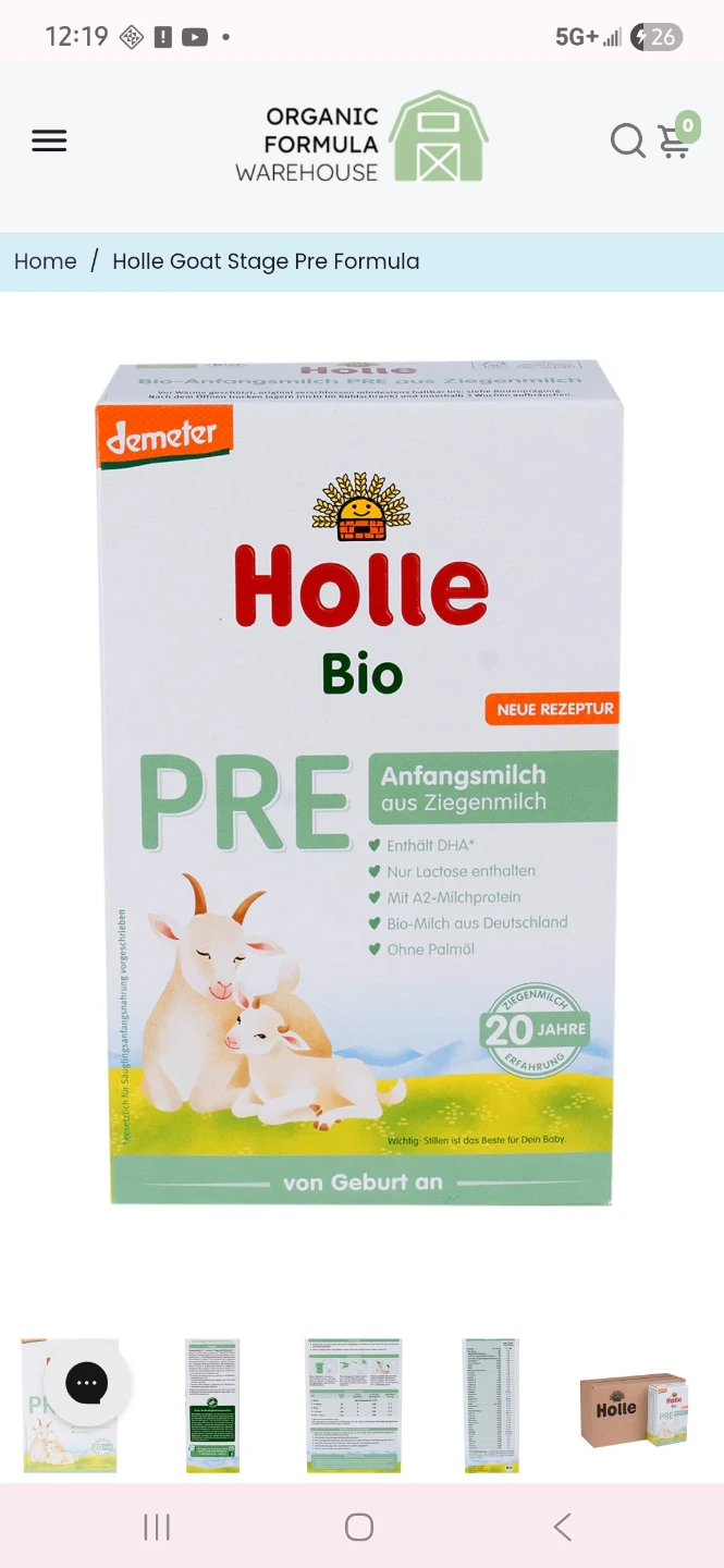 Holle Bio Goat Stage Pre Formula - photo 2