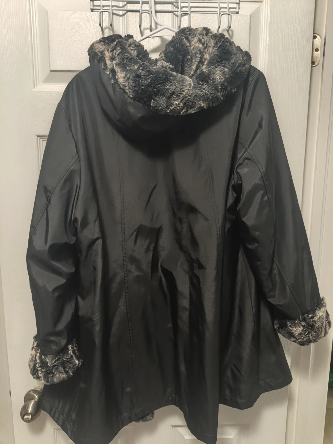 Reversible Faux Fur Hooded Coat - photo 2
