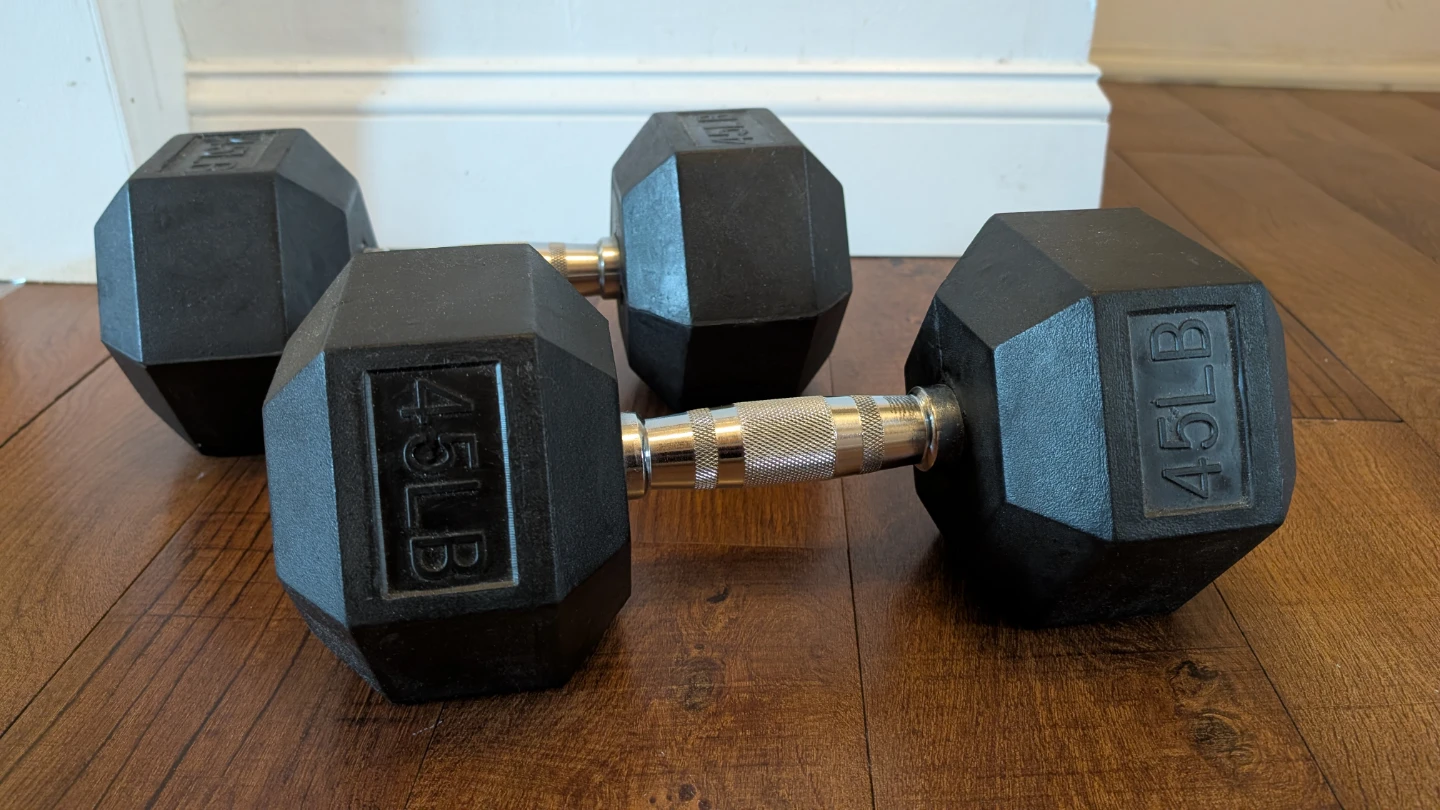 45lb Hex Dumbbells (Pair)