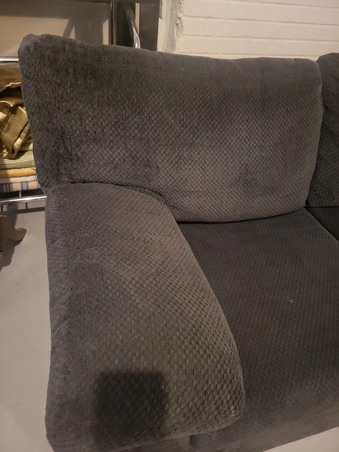 Super Comfy, Dark Blue/Grey Fabric,Sectional Sofa - 8ft x 6ft - photo 2