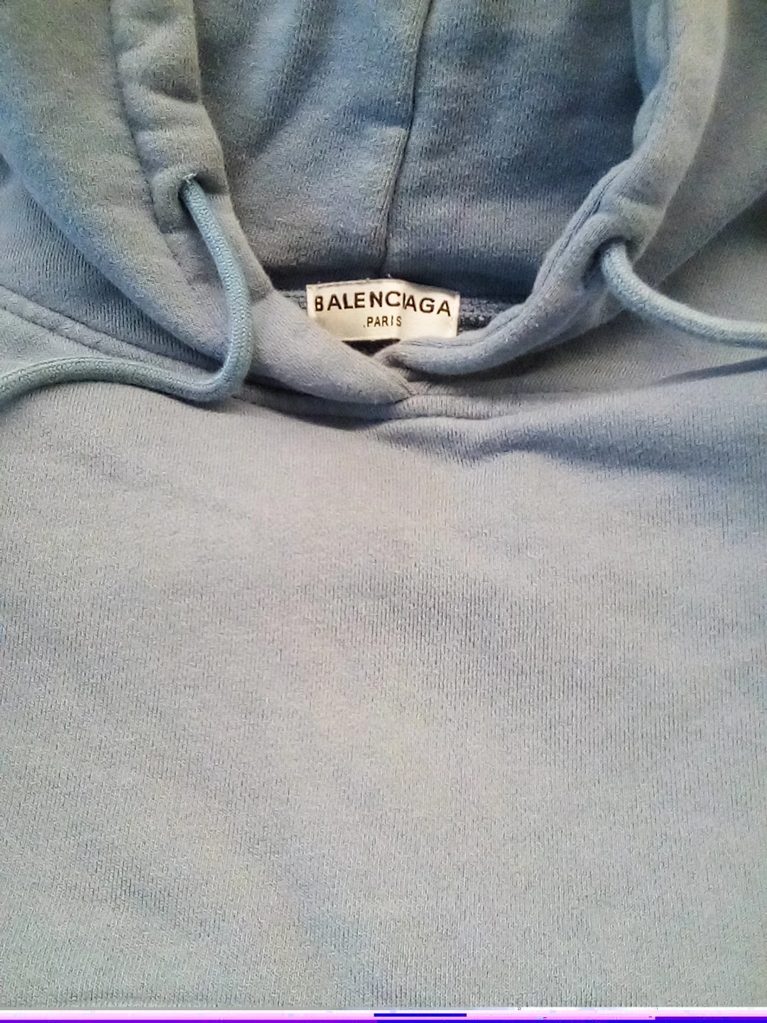 Balenciaga Light Blue Pullover Hoodie - photo 3