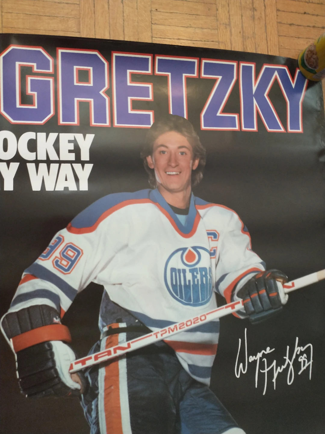 Huge 1980s Vintage Wayne Gretzky Hockey My Way 25 x 38" Poster - photo 2