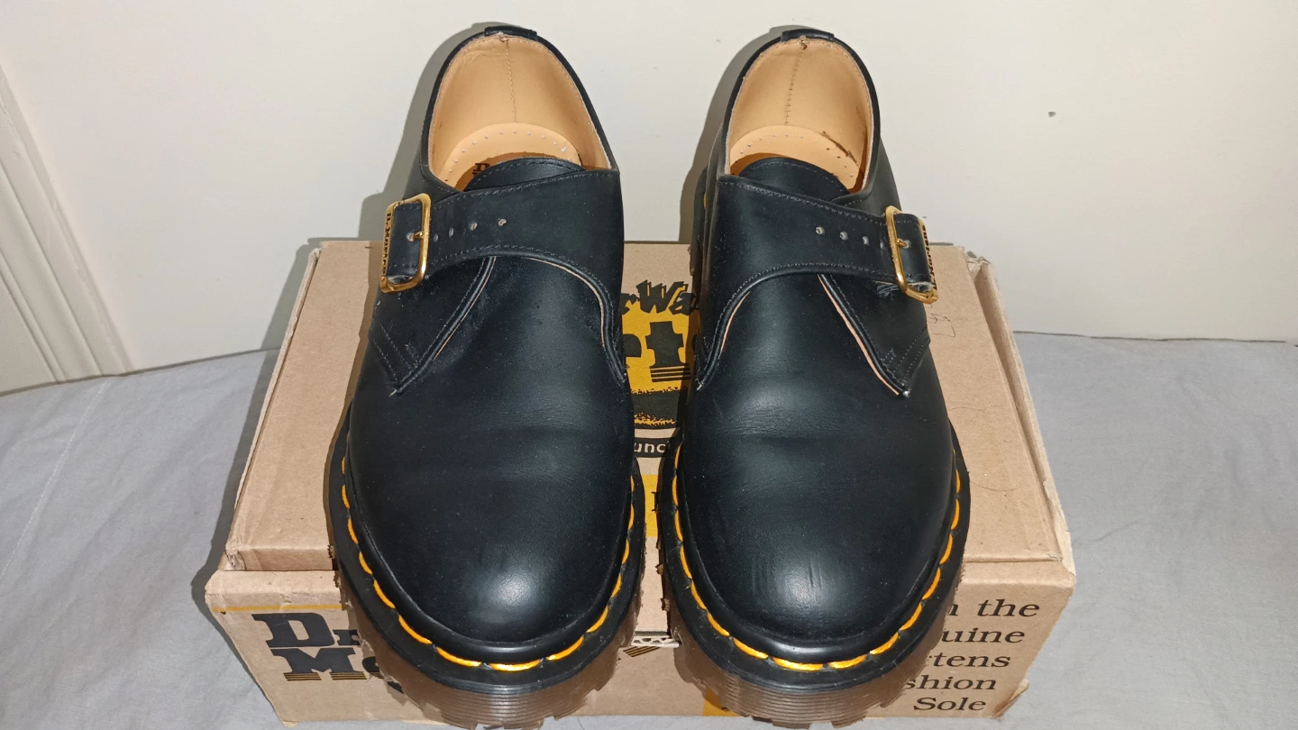 $65 Dr Martens Black Size 4 Women's 6, AirWair Metal Buckle - photo 3