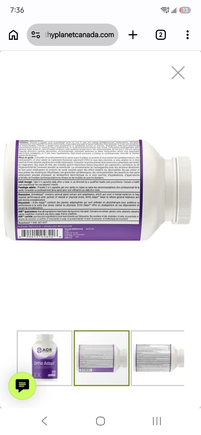AOR Ortho Adapt 240 Capsules - photo 2