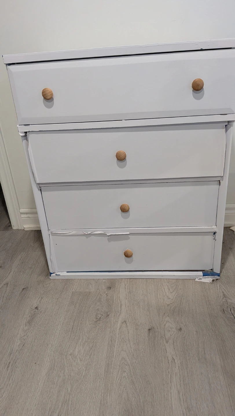 White Four-Drawer Dresser - photo 2