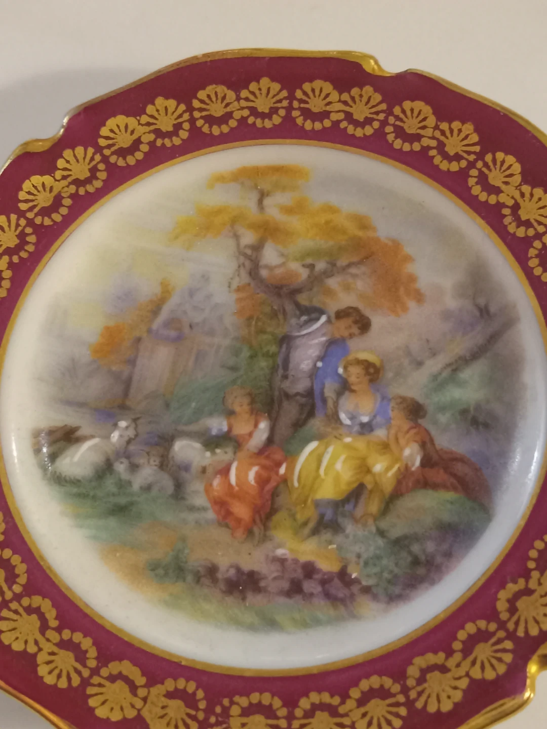F.M. Limoges Porcelain Decorative Dish - photo 4