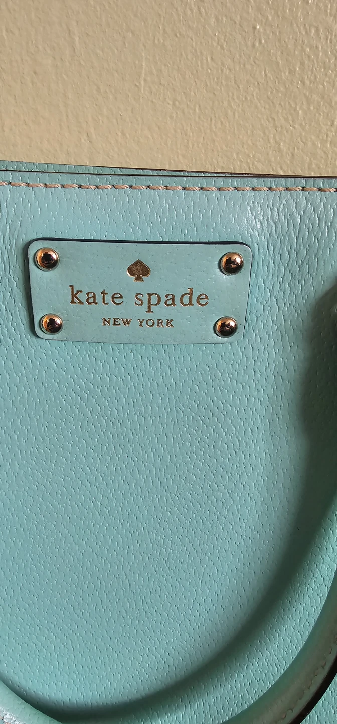 Kate Spade Mint Blue Leather Purse / Crossbody Bag with Dust Bag - photo 3