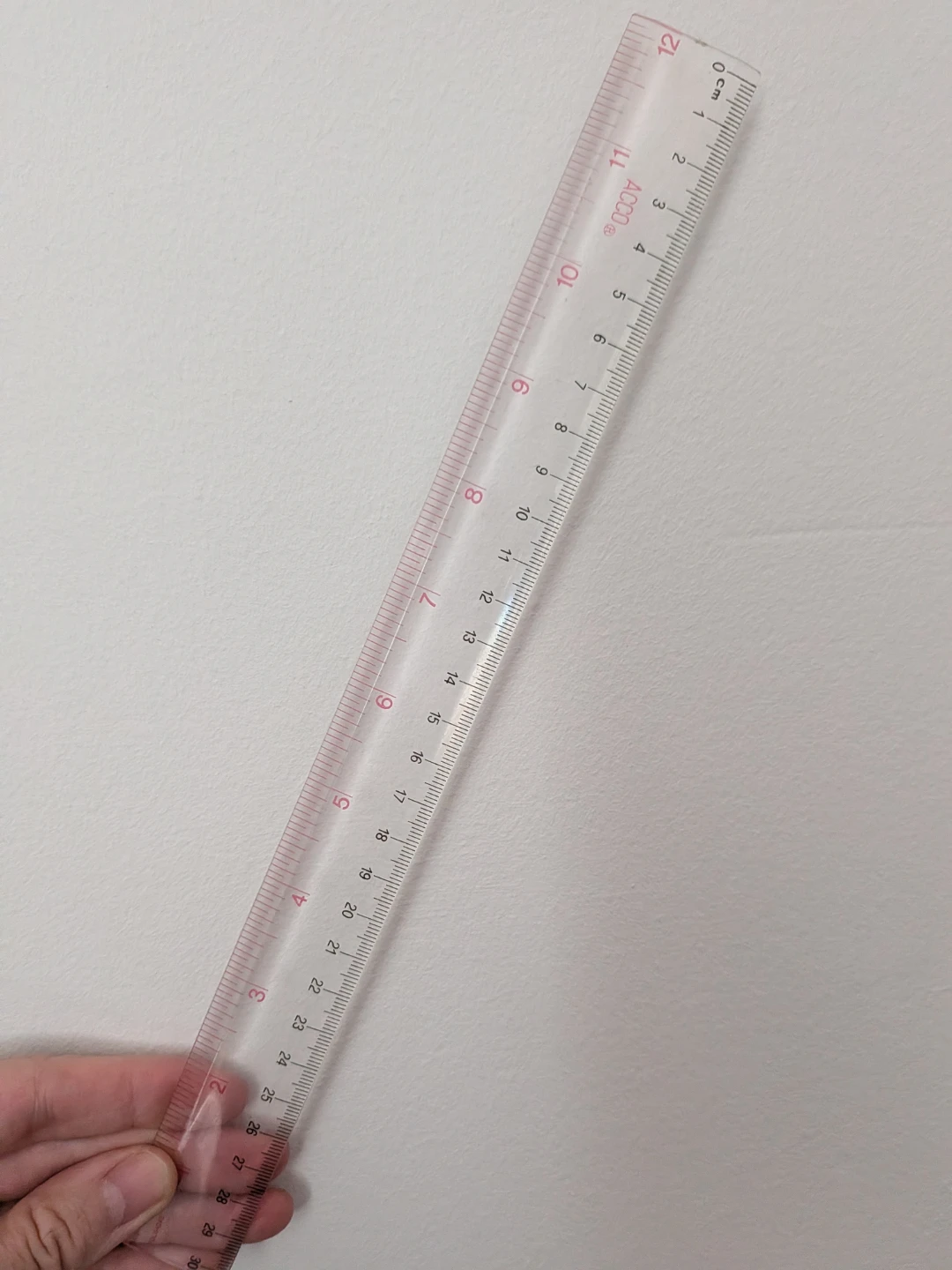 Free clear plastic ruler before I donate