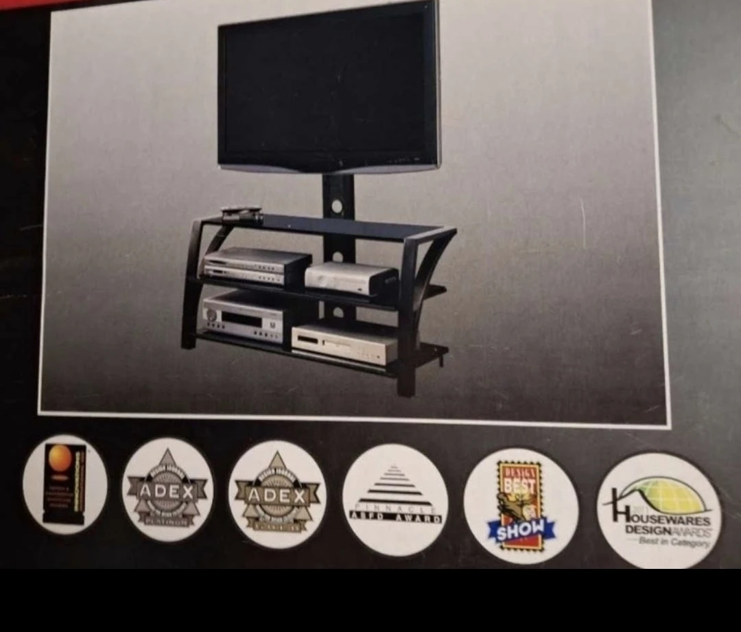 Best Buy: GLASS SHELF TV STAND - photo 2